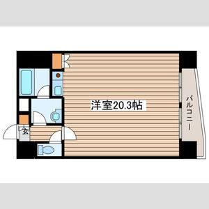 ワンルーム 間取り図