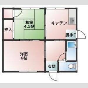 2DK 間取り図