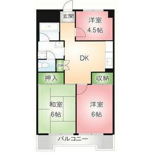 3DK 間取り図