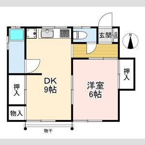 1DK 間取り図