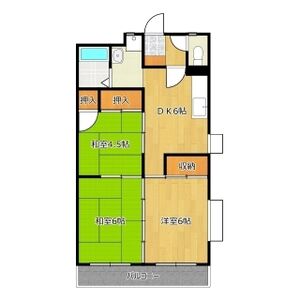 3DK 間取り図