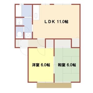 2LDK 間取り図