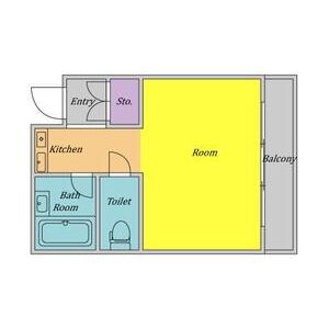 ワンルーム 間取り図