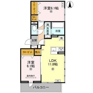 2LDK 間取り図
