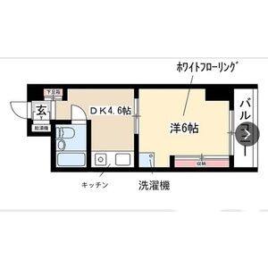 1DK 間取り図