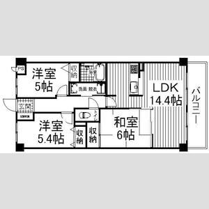 3LDK 間取り図