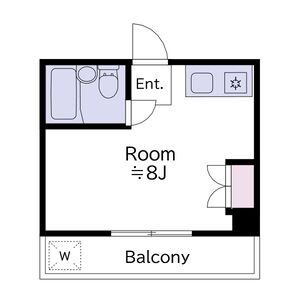 ワンルーム 間取り図