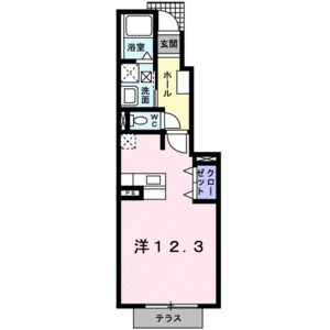 ワンルーム 間取り図