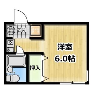 ワンルーム 間取り図