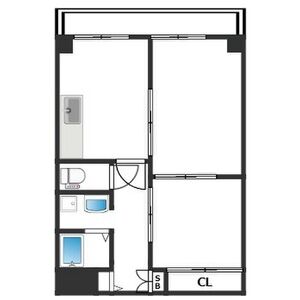 2DK 間取り図