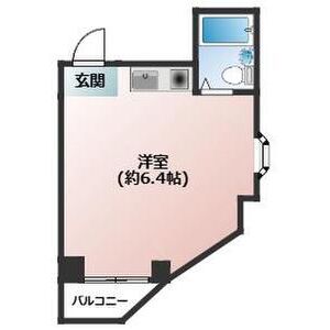 ワンルーム 間取り図