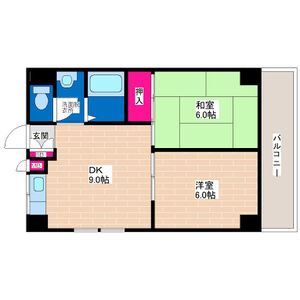 2DK 間取り図