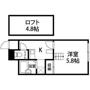 1K 間取り図