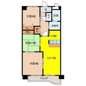 3LDK 間取り図