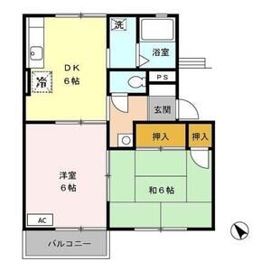 2DK 間取り図