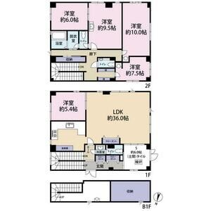 5LDK 間取り図