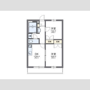 2DK 間取り図