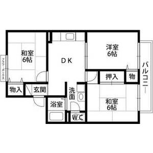 3DK 間取り図