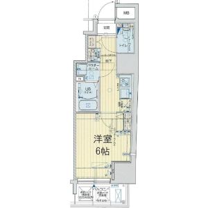 1K 間取り図