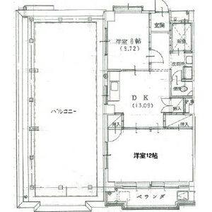 2DK 間取り図