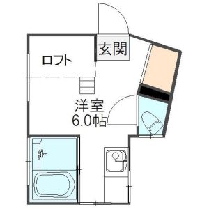 ワンルーム 間取り図