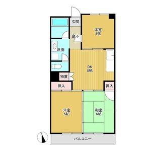 3DK 間取り図