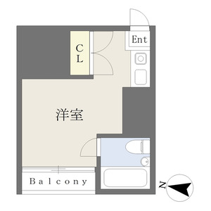 ワンルーム 間取り図