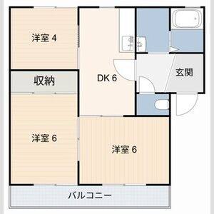 3DK 間取り図