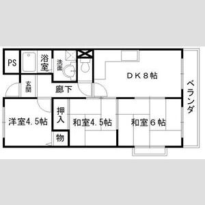 3DK 間取り図