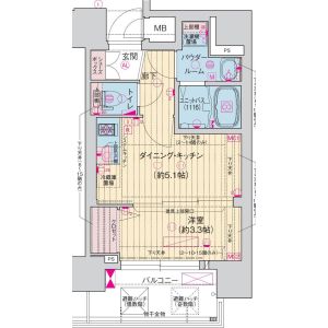 ワンルーム 間取り図