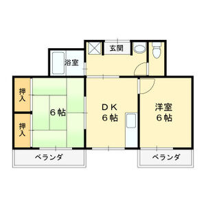2DK 間取り図