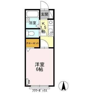 1K 間取り図