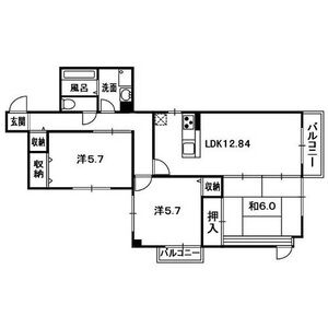 3LDK 間取り図