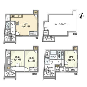 3LDK 間取り図