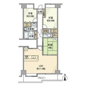 3LDK 間取り図