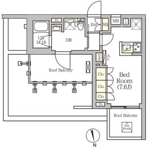 ワンルーム 間取り図