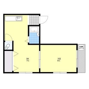 1DK 間取り図