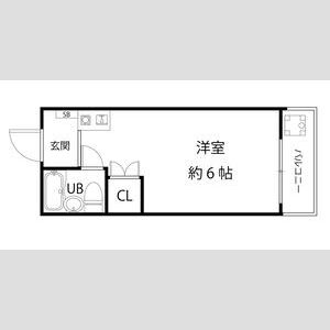 ワンルーム 間取り図