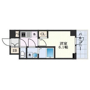 1K 間取り図