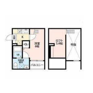 1K 間取り図