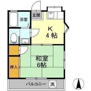 1K 間取り図