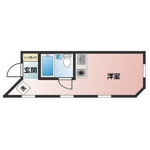 ワンルーム 間取り図
