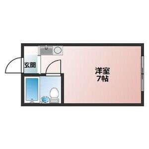 ワンルーム 間取り図