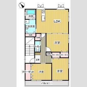 3LDK 間取り図