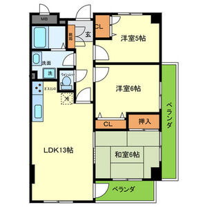 3LDK 間取り図