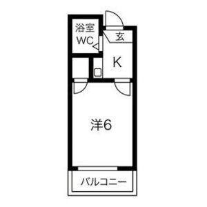 1K 間取り図