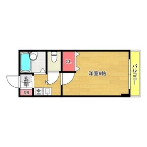 ワンルーム 間取り図