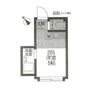 ワンルーム 間取り図