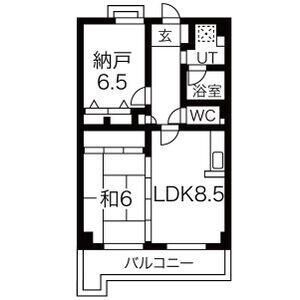 2DK 間取り図