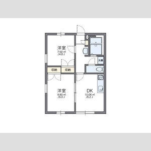 2DK 間取り図